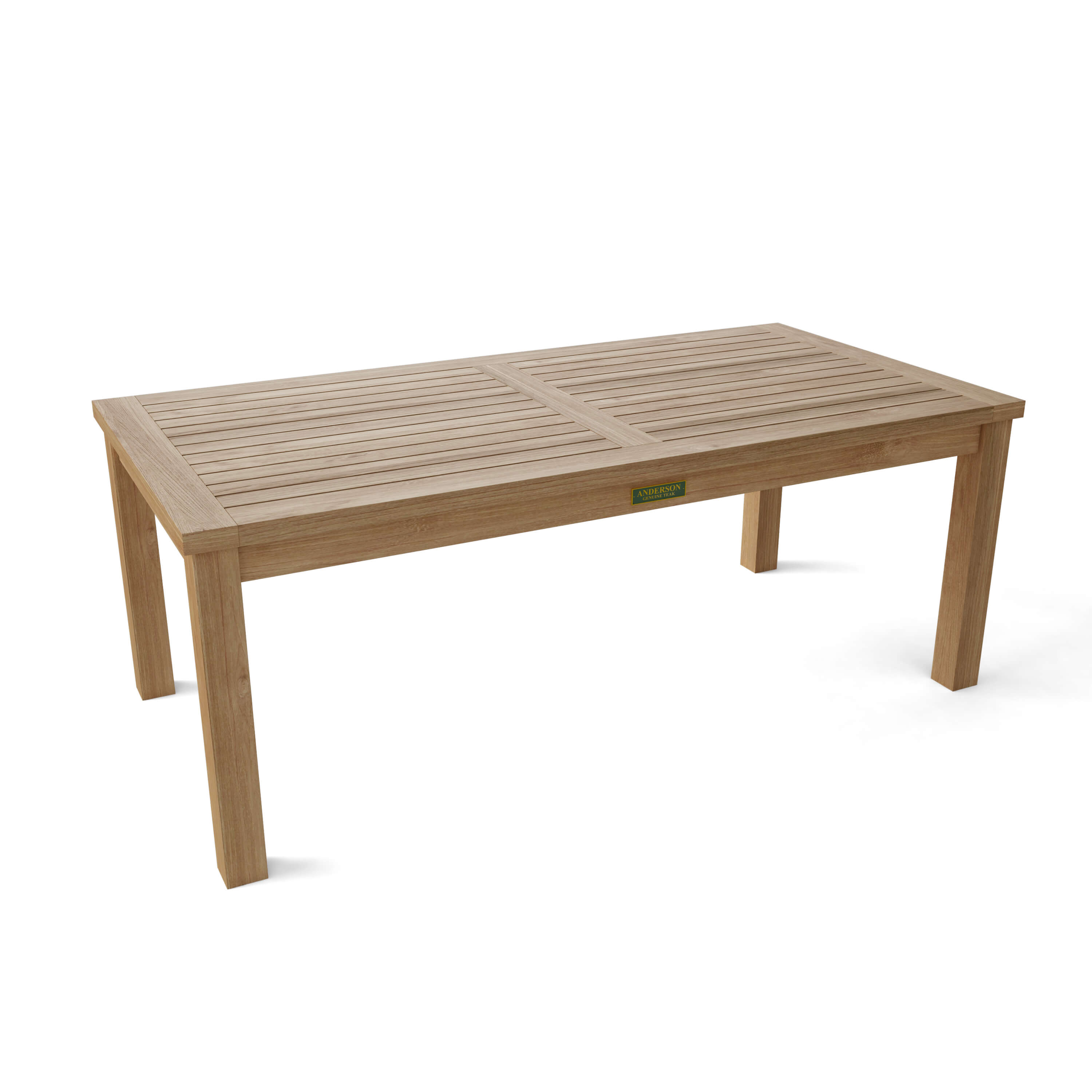 Anderson Teak Bahama Rectangular Coffee Table – Solid Teak Outdoor Patio Table