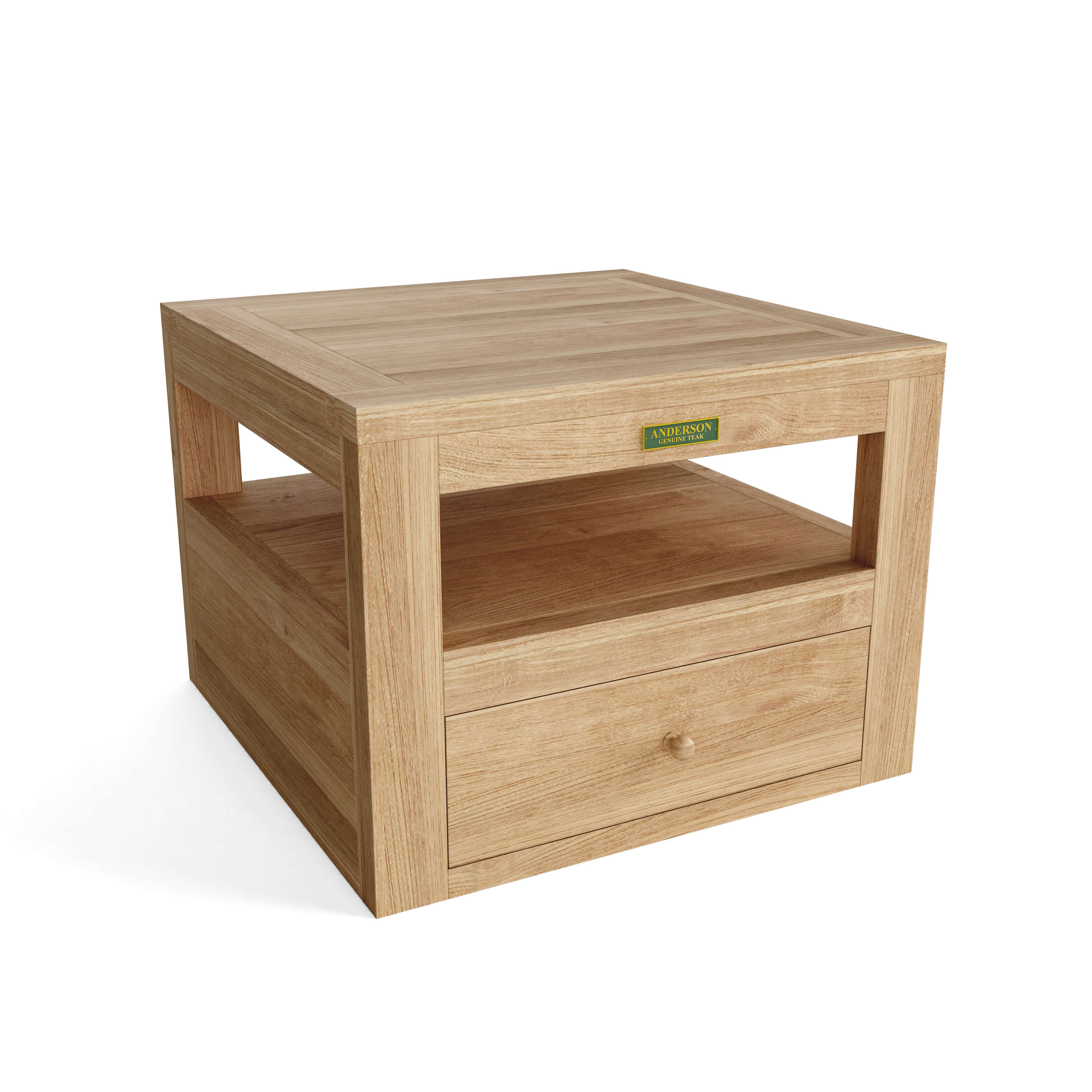 Anderson Teak Copacabana Side Table – Solid Teak Outdoor End Table
