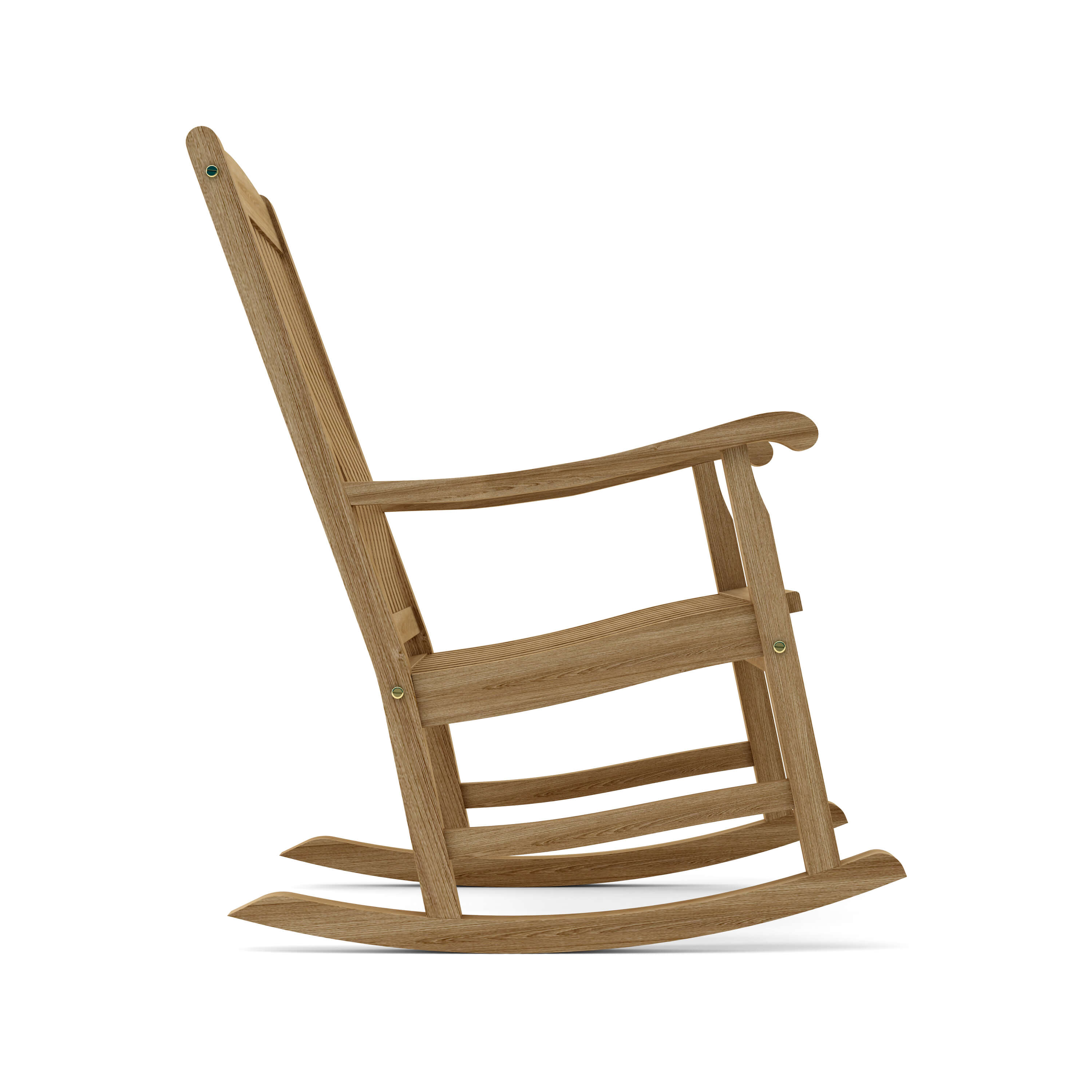 Anderson Teak Ipanema Rocking Armchair – Curved Teak Outdoor Rocker