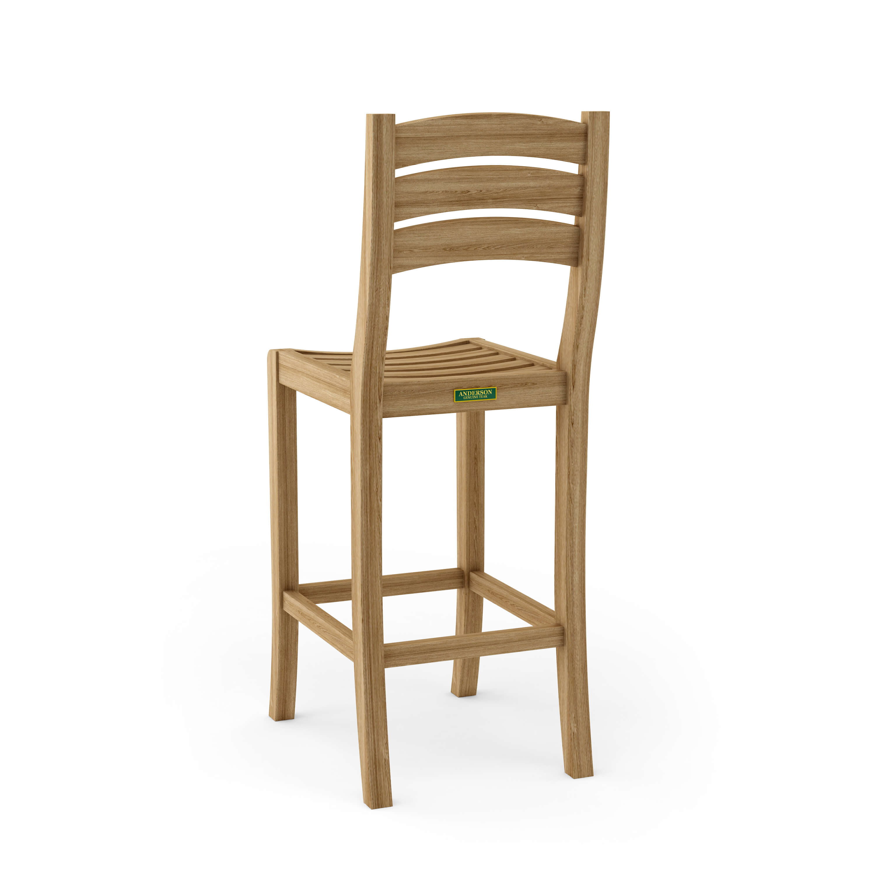Anderson Teak Mandalay Bar Chair – Teak Outdoor Bar Height Seating