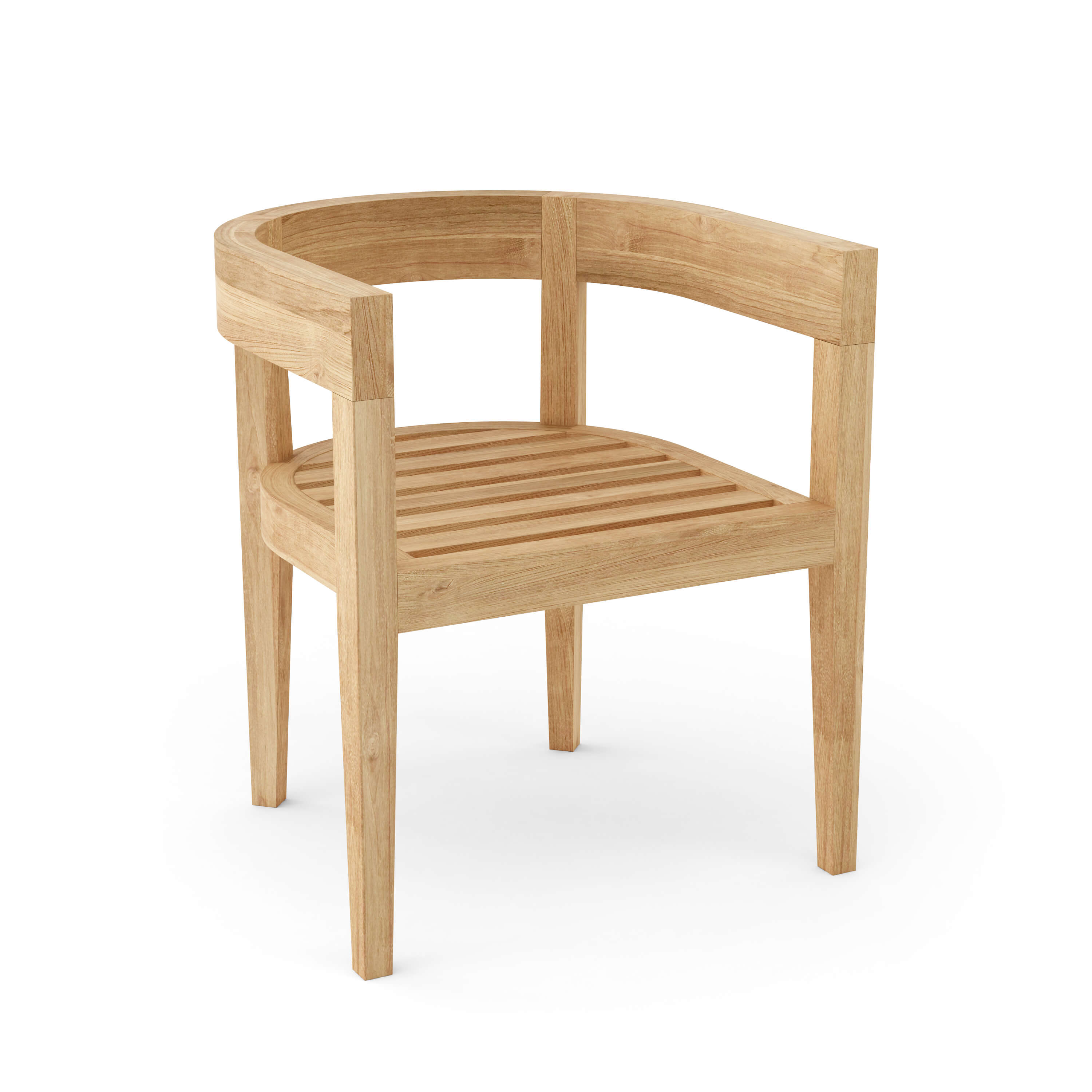 Anderson Teak Coronado Dining Armchair – Teak Outdoor Dining Seating with Cushions
