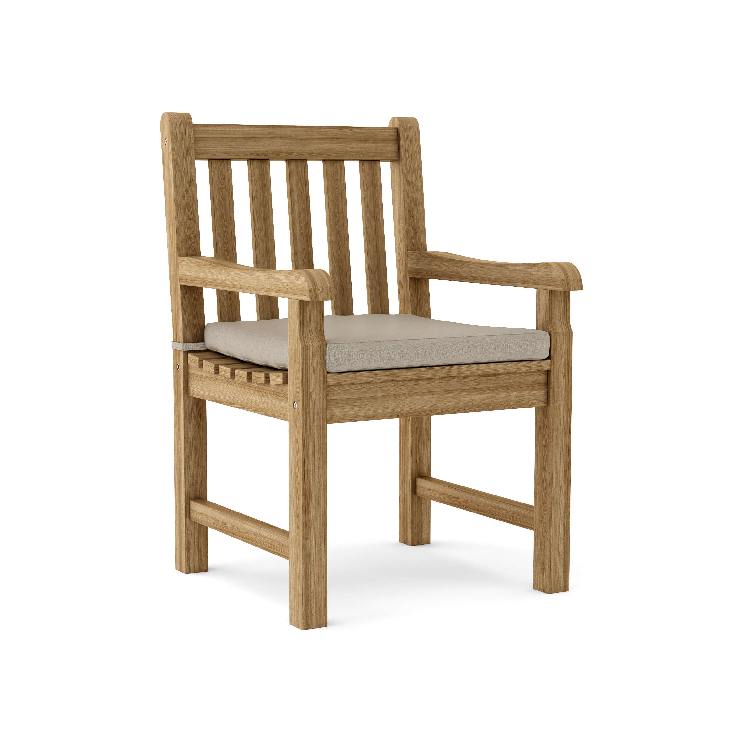 Anderson Teak Classic Dining Armchair – Solid Teak Outdoor Dining Seating