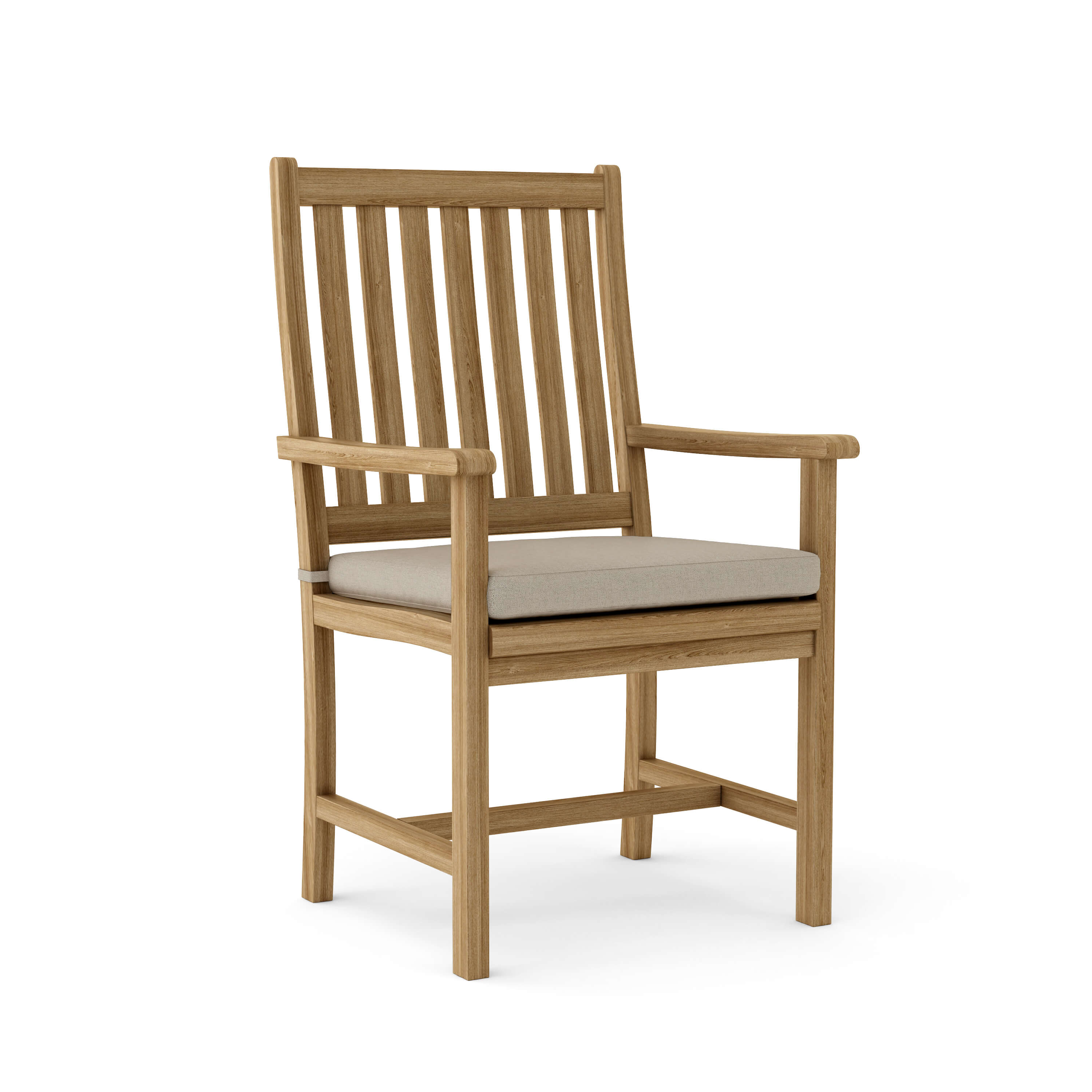 Anderson Teak Wilshire Dining Armchair – Solid Teak Outdoor Dining Seating