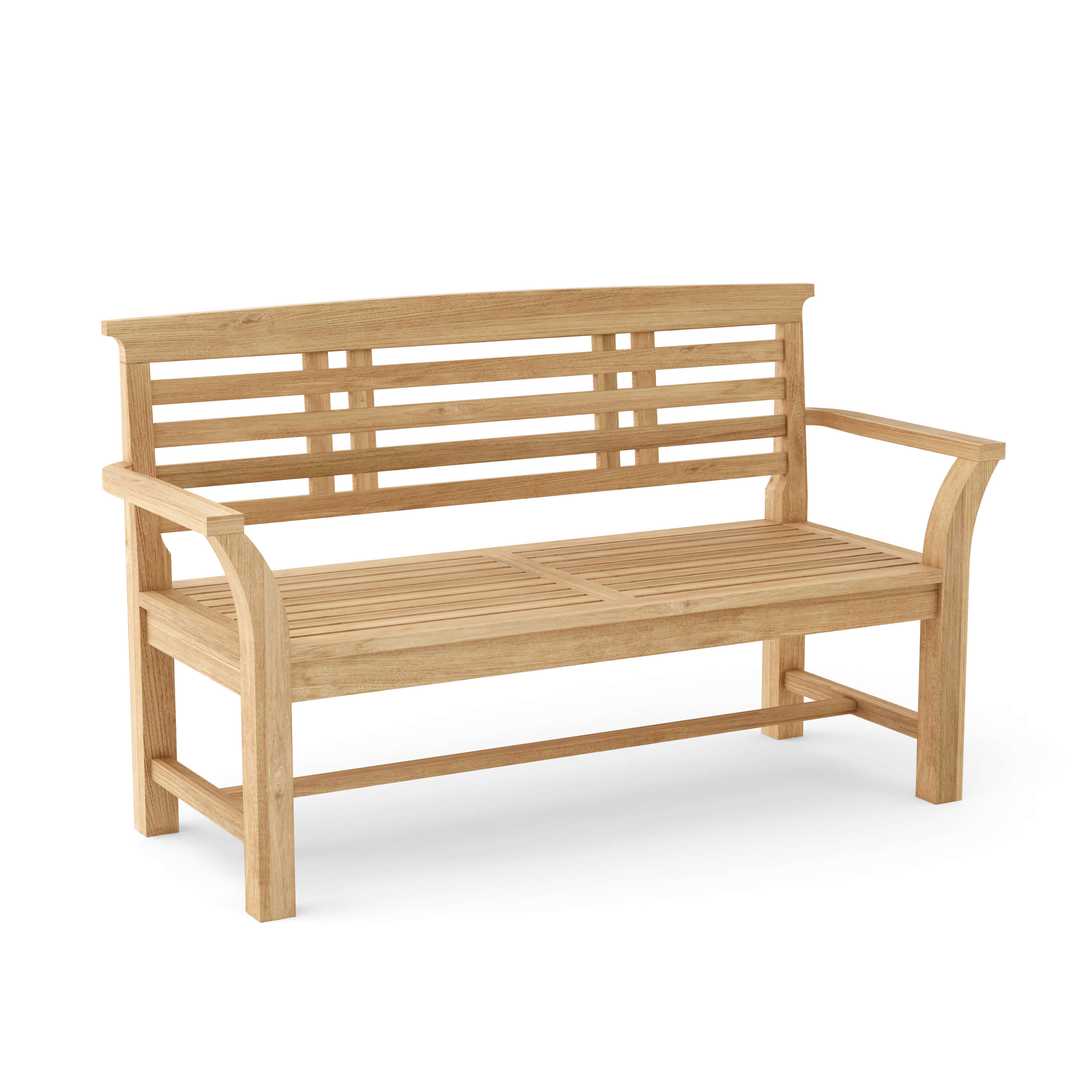 Anderson Teak Sakura 2-Seater Bench – Solid Teak Outdoor Garden Bench