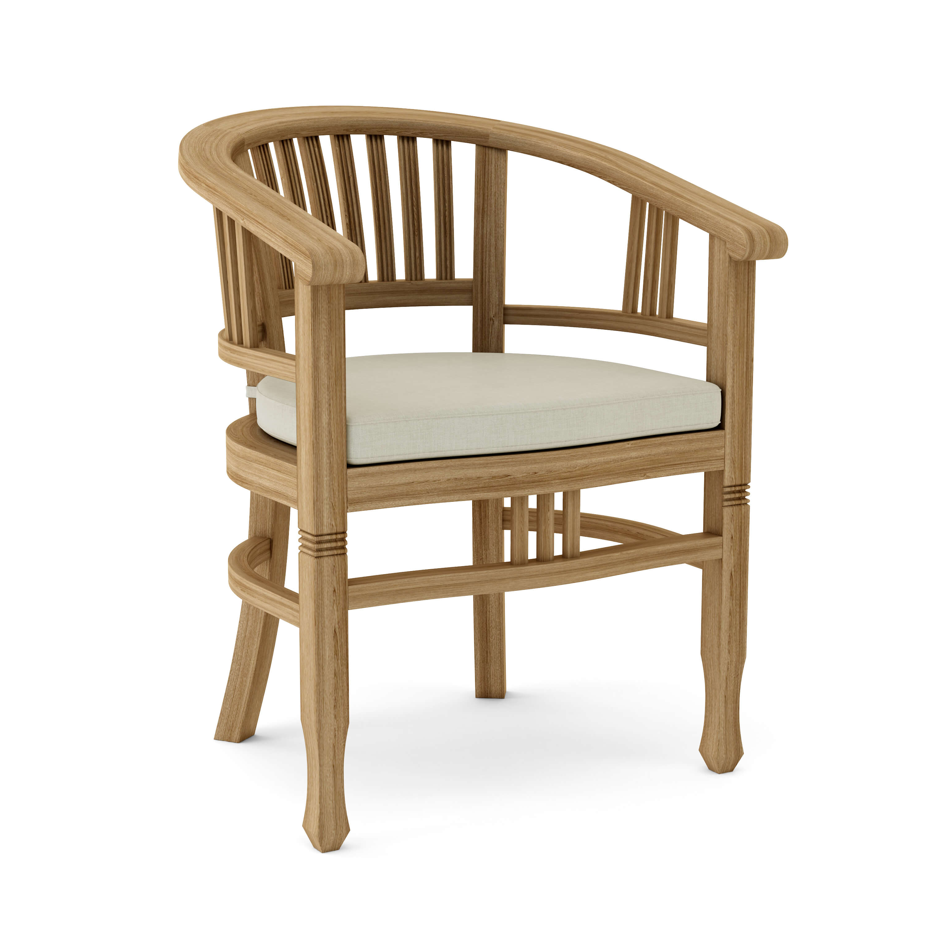 Anderson Teak Captain Dining Armchair – Solid Teak Outdoor Dining Seating