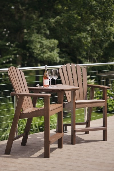Seaside Adirondack Shellback Balcony Chair – Elevated Outdoor Patio Seating