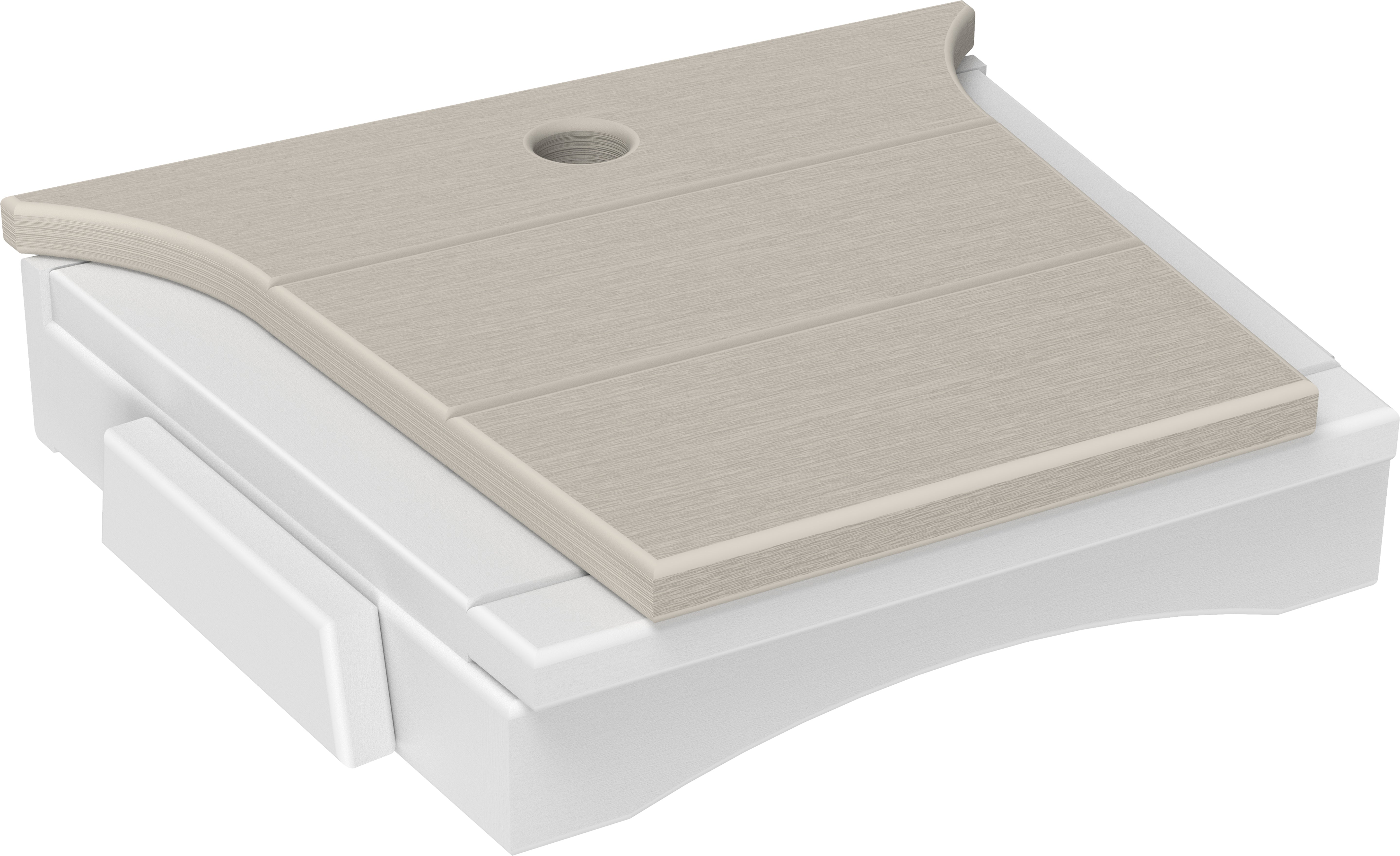 LuxCraft – Balcony Tete-A-Tete Table – Compact Outdoor Companion Table