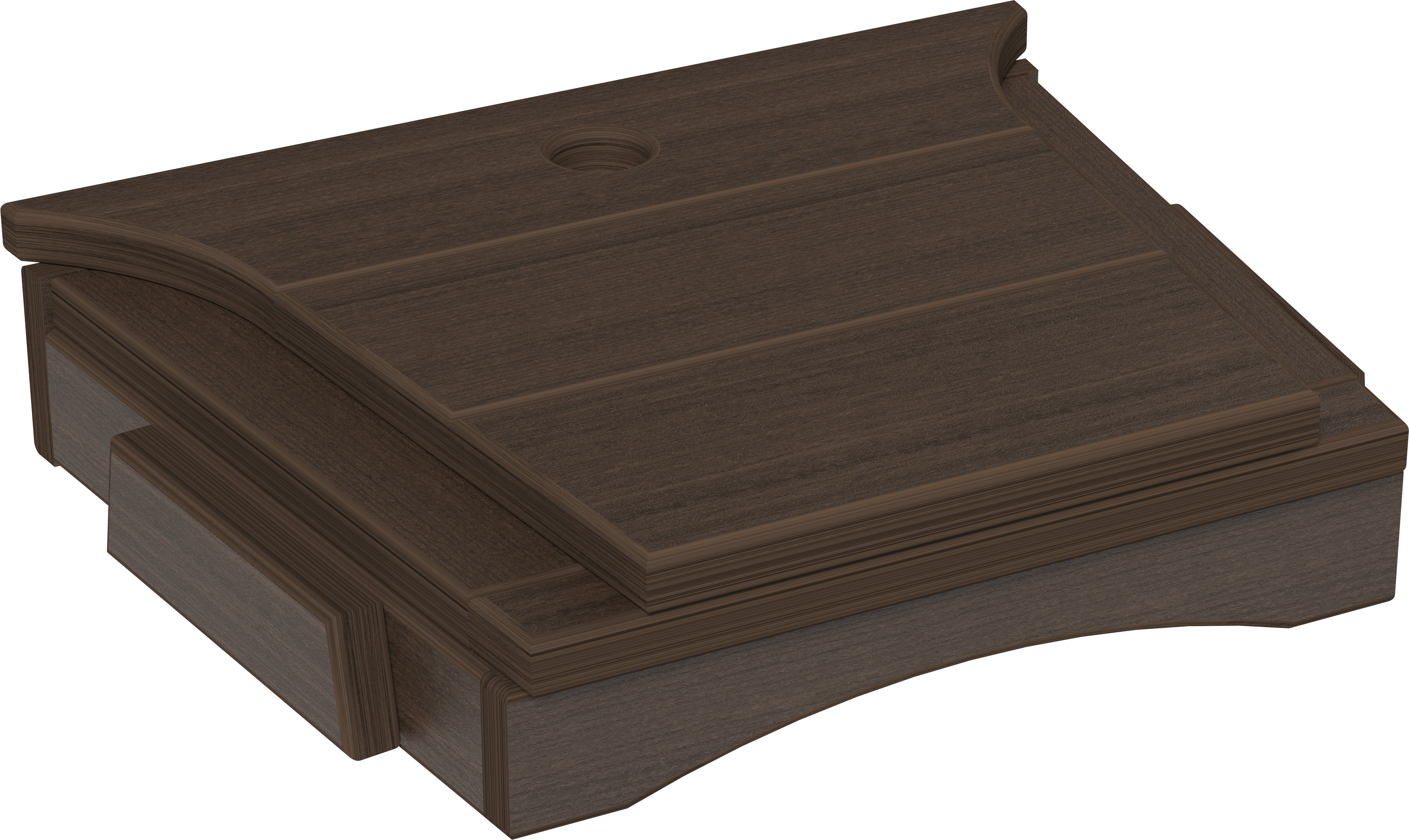 LuxCraft – Balcony Tete-A-Tete Table – Compact Outdoor Companion Table
