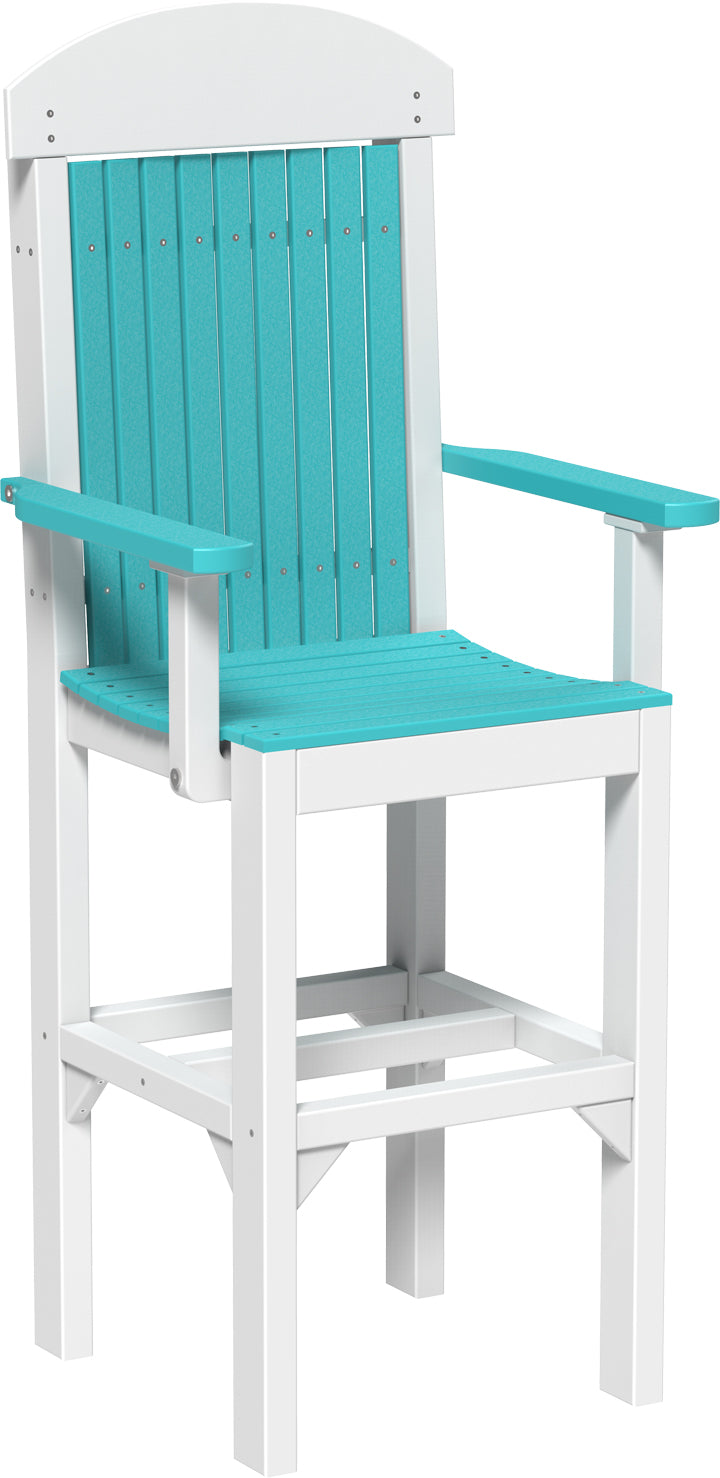 LuxCraft – Classic Arm Chair – Outdoor Dining Chair with Comfortable Armrests