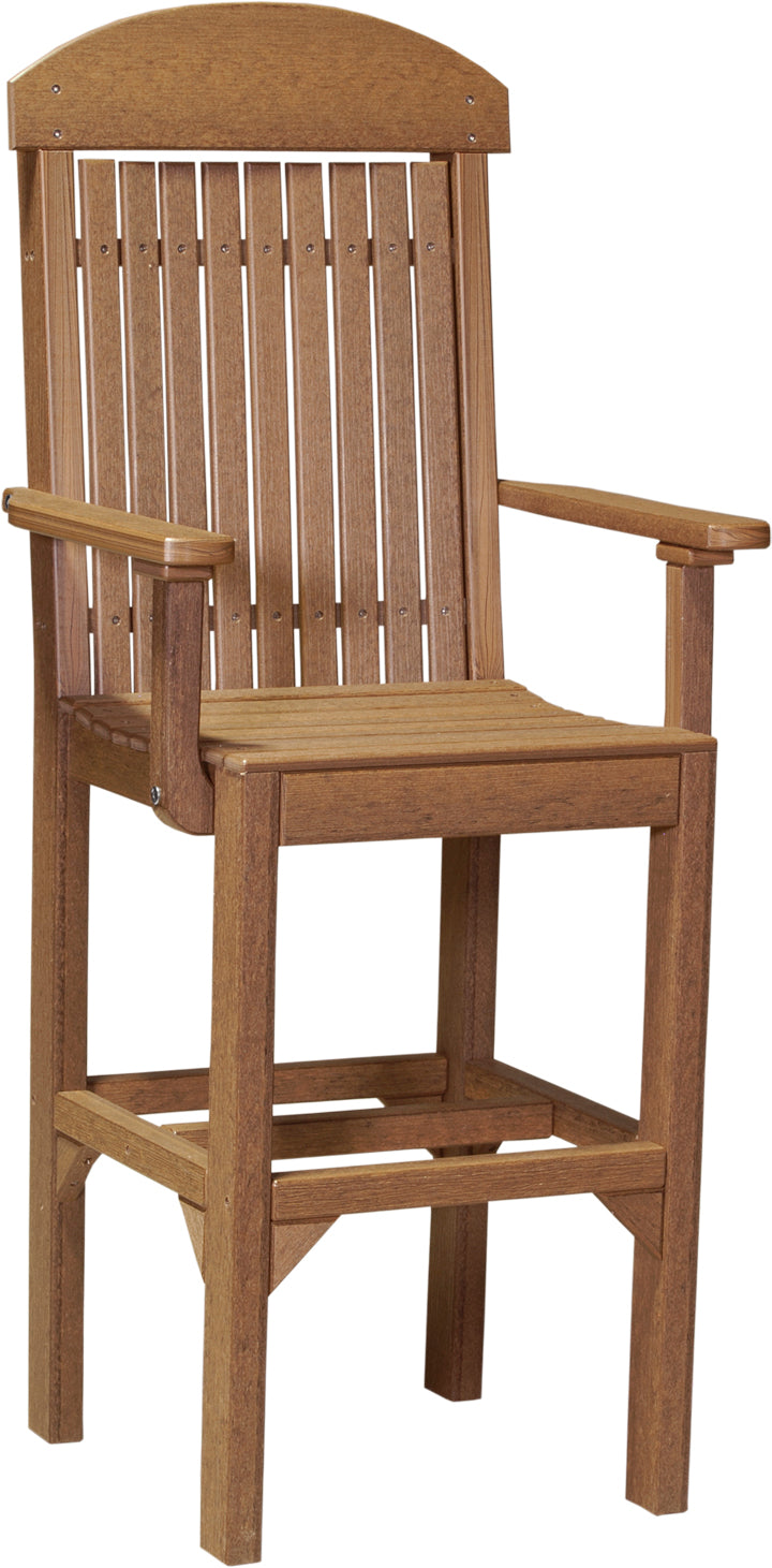 LuxCraft – Classic Arm Chair – Outdoor Dining Chair with Comfortable Armrests