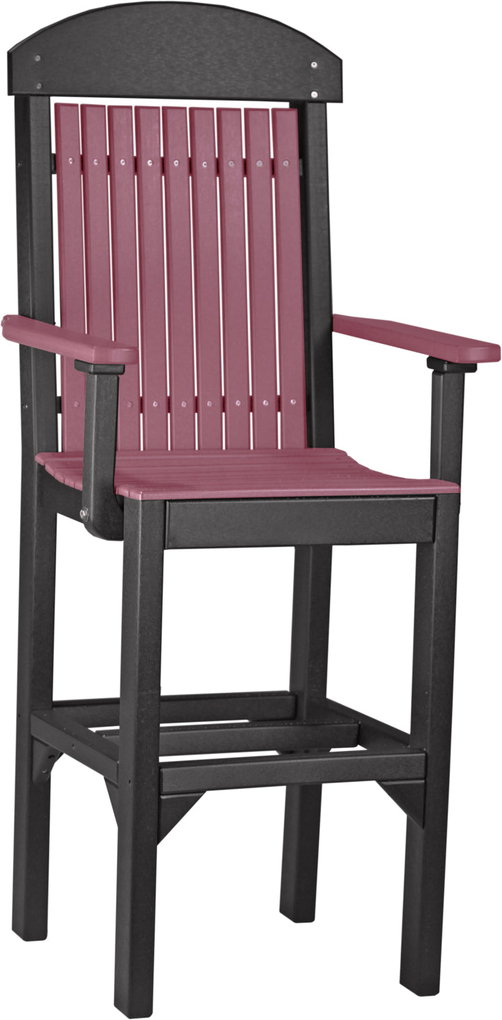 LuxCraft – Classic Arm Chair – Outdoor Dining Chair with Comfortable Armrests