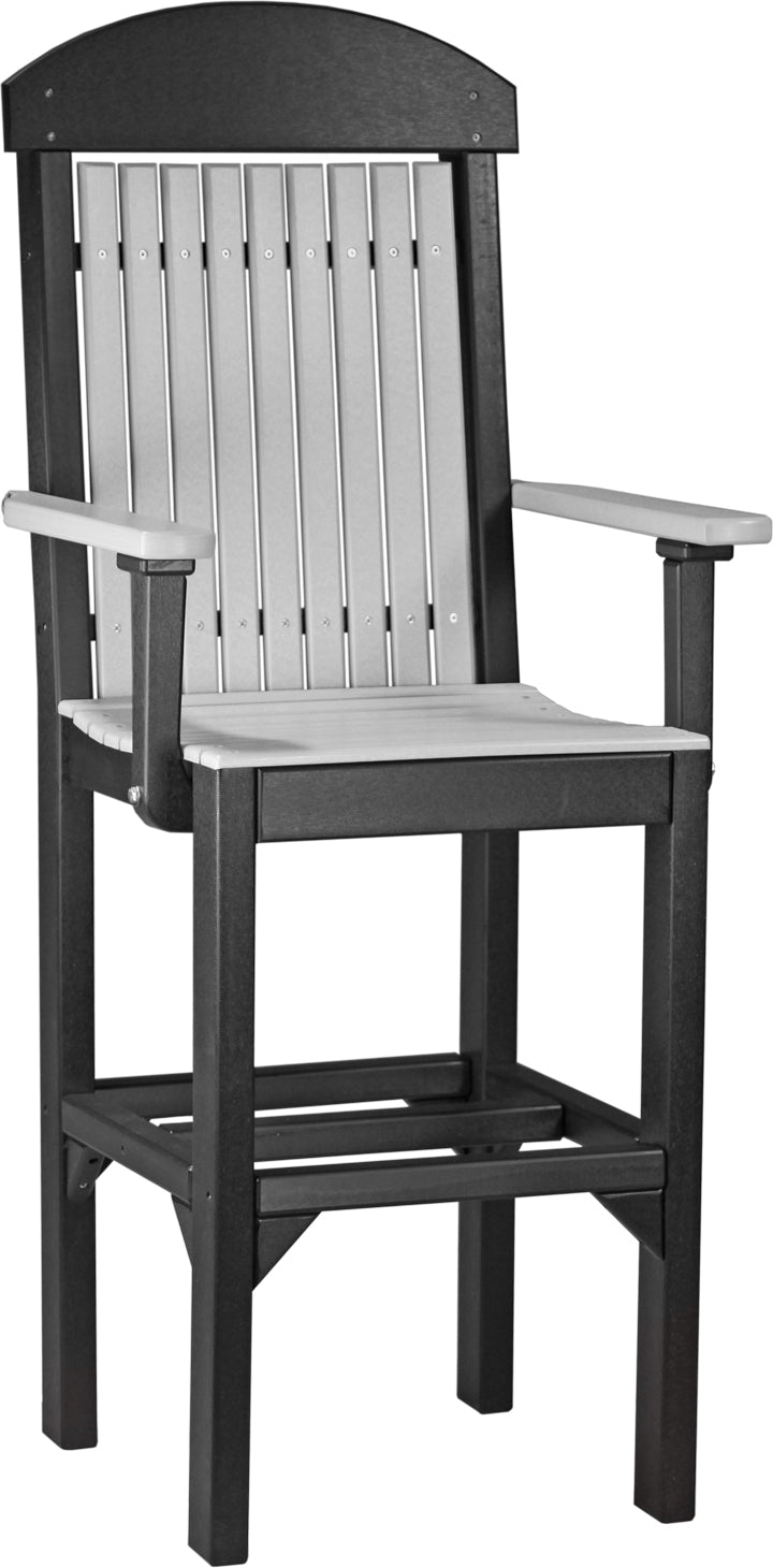 LuxCraft – Classic Arm Chair – Outdoor Dining Chair with Comfortable Armrests
