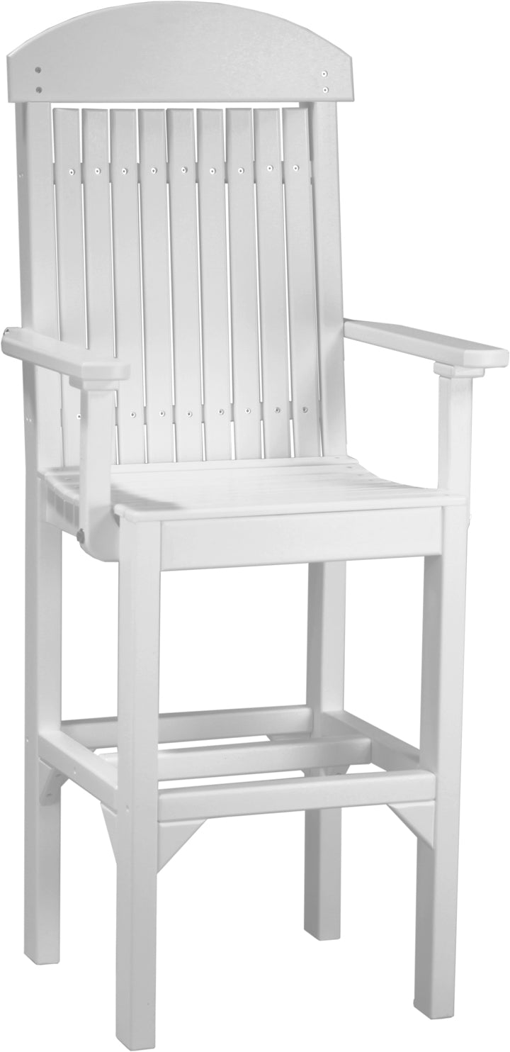 LuxCraft – Classic Arm Chair – Outdoor Dining Chair with Comfortable Armrests
