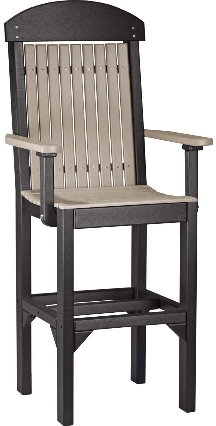 LuxCraft – Classic Arm Chair – Outdoor Dining Chair with Comfortable Armrests