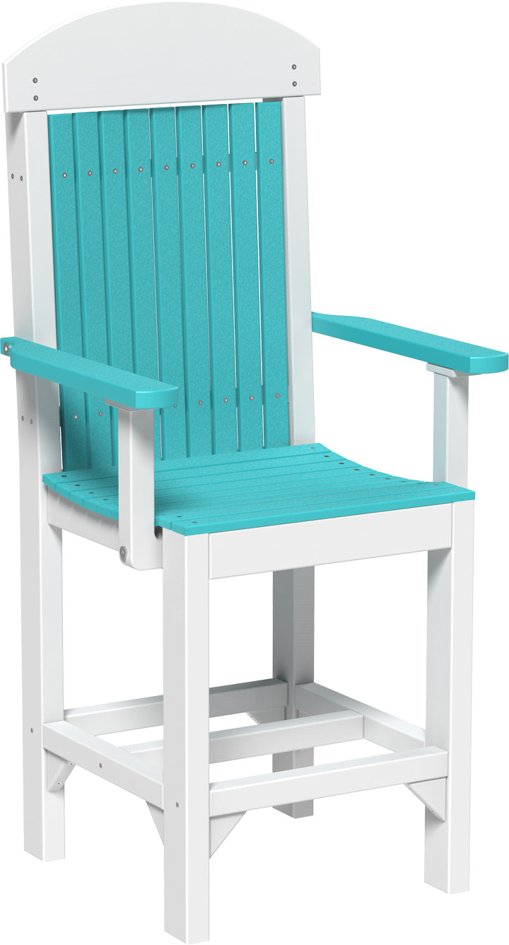 LuxCraft – Classic Arm Chair – Outdoor Dining Chair with Comfortable Armrests