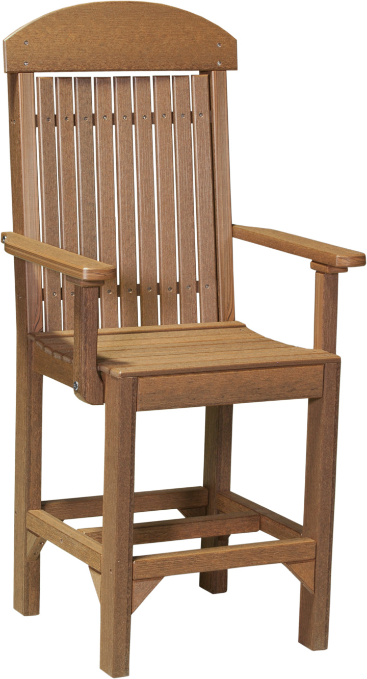 LuxCraft – Classic Arm Chair – Outdoor Dining Chair with Comfortable Armrests