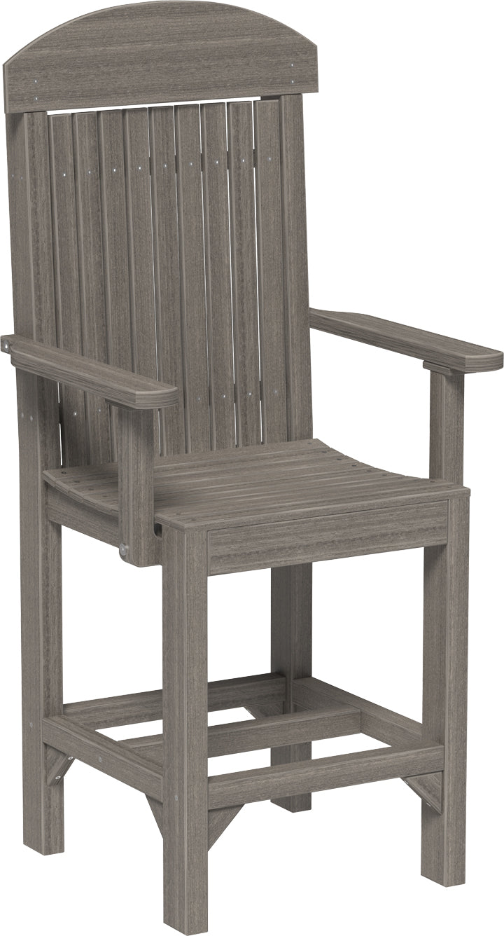 LuxCraft – Classic Arm Chair – Outdoor Dining Chair with Comfortable Armrests