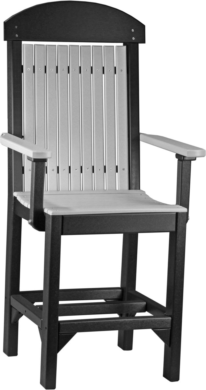 LuxCraft – Classic Arm Chair – Outdoor Dining Chair with Comfortable Armrests