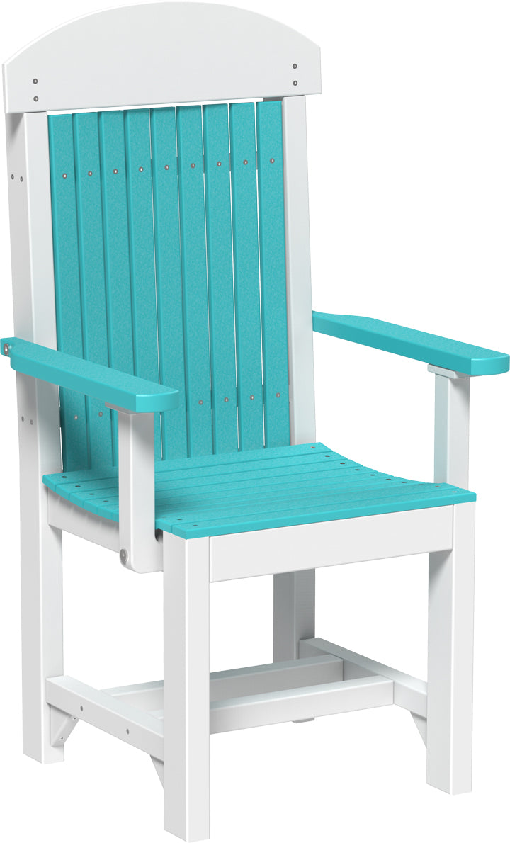 LuxCraft – Classic Arm Chair – Outdoor Dining Chair with Comfortable Armrests