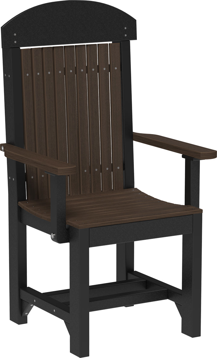 LuxCraft – Classic Arm Chair – Outdoor Dining Chair with Comfortable Armrests