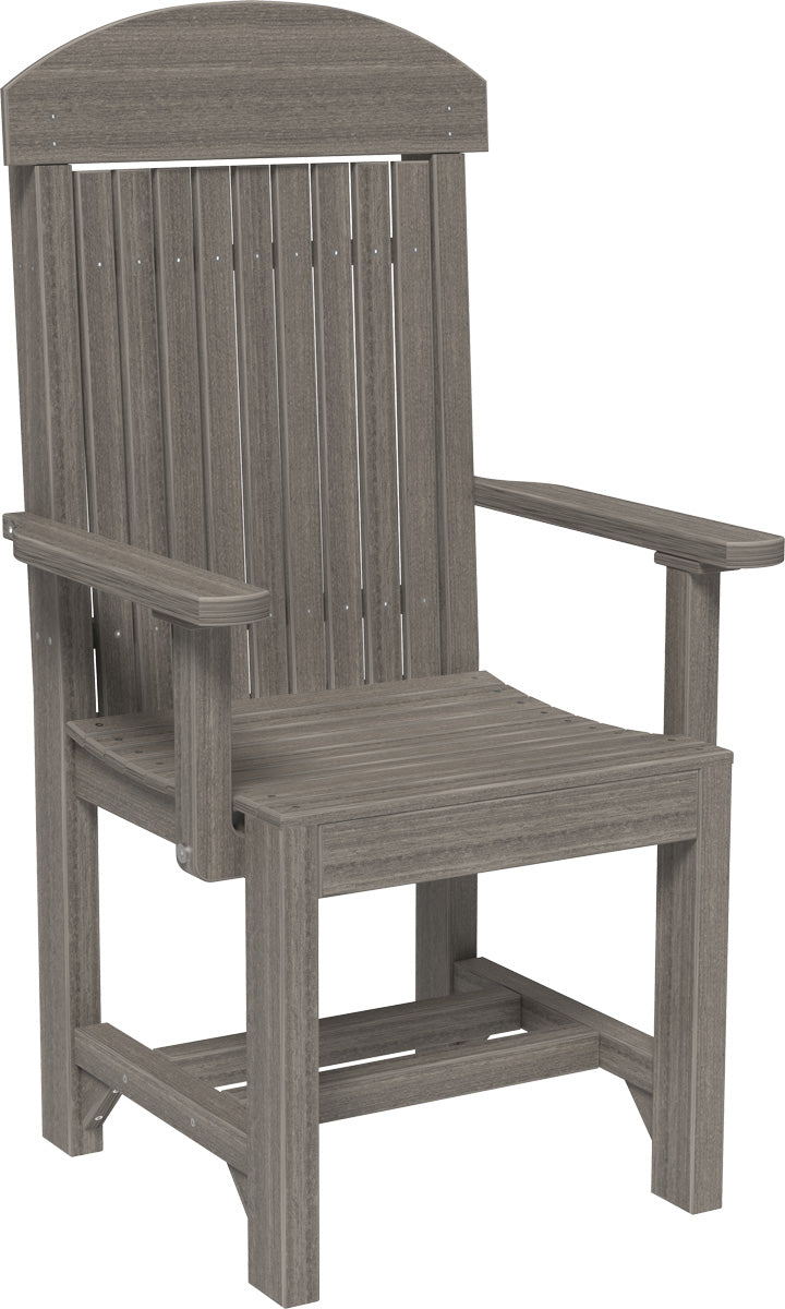 LuxCraft – Classic Arm Chair – Outdoor Dining Chair with Comfortable Armrests