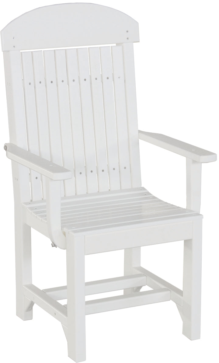 LuxCraft – Classic Arm Chair – Outdoor Dining Chair with Comfortable Armrests