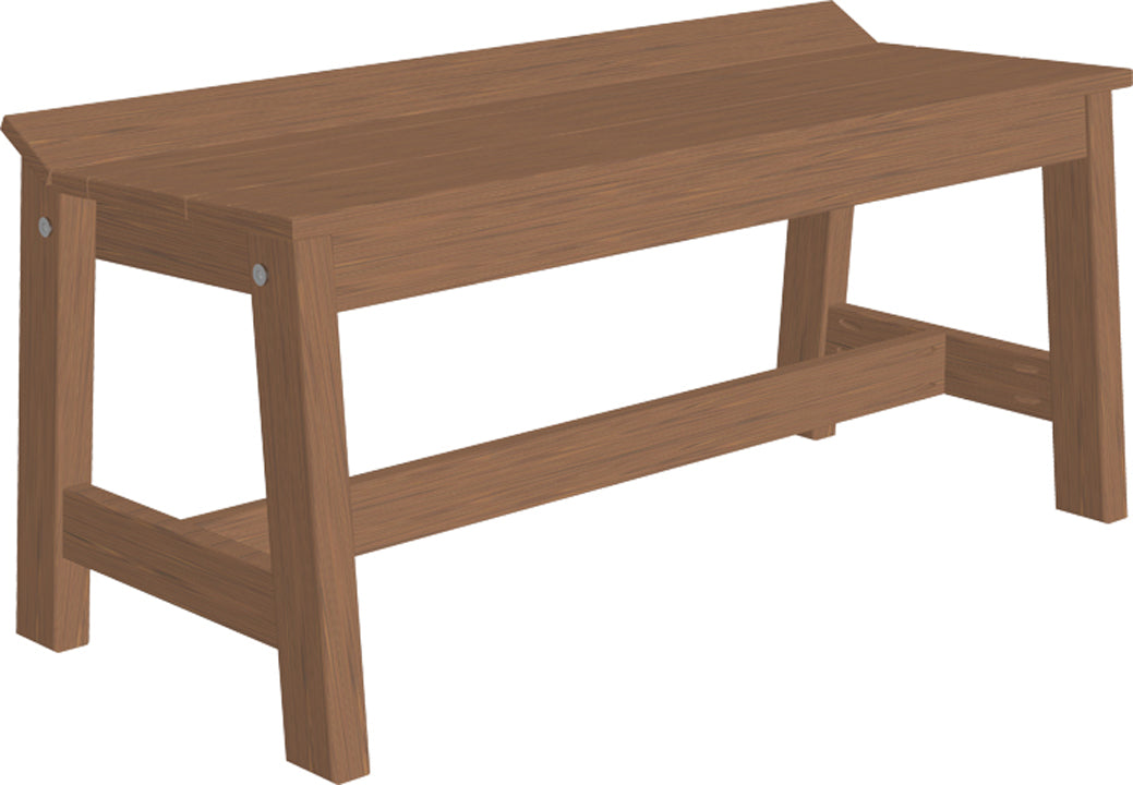 LuxCraft – Café Dining Bench 41″ – Outdoor Patio Bench for Dining Tables