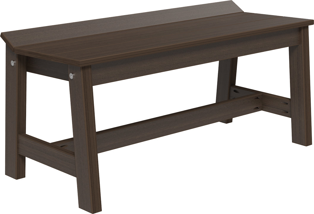 LuxCraft – Café Dining Bench 41″ – Outdoor Patio Bench for Dining Tables