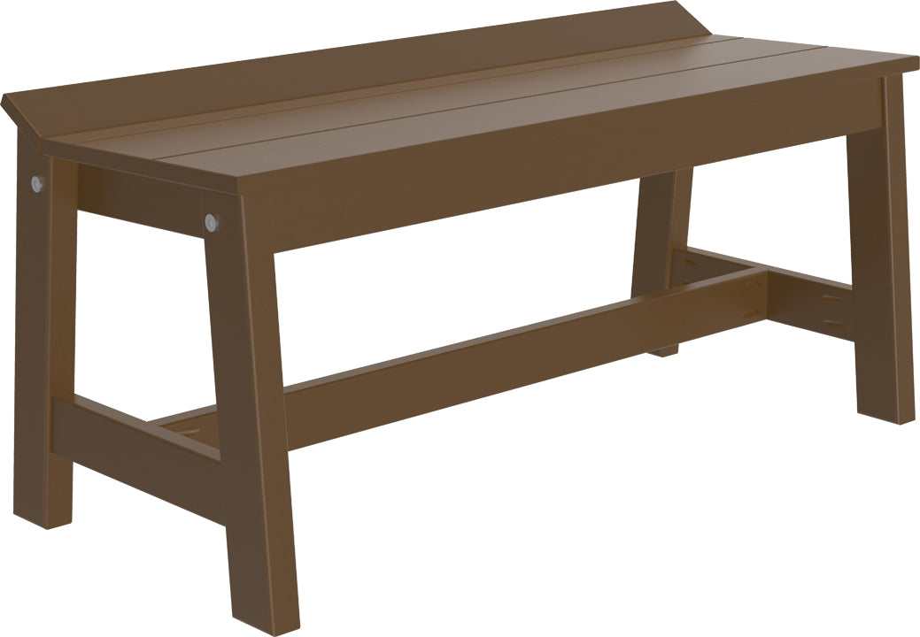 LuxCraft – Café Dining Bench 41″ – Outdoor Patio Bench for Dining Tables
