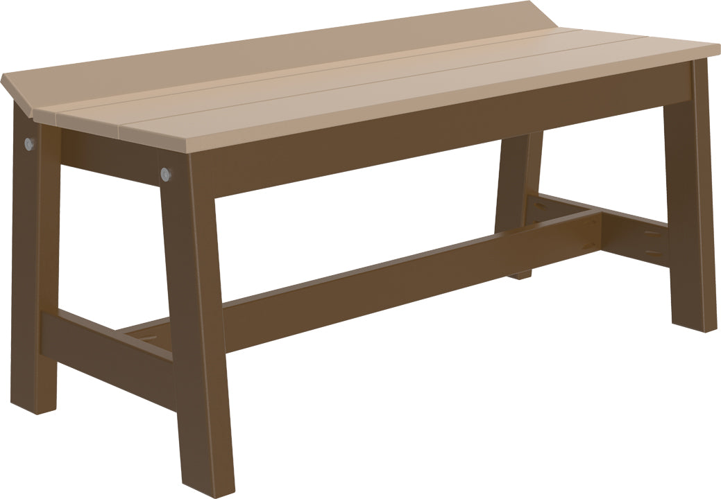 LuxCraft – Café Dining Bench 41″ – Outdoor Patio Bench for Dining Tables