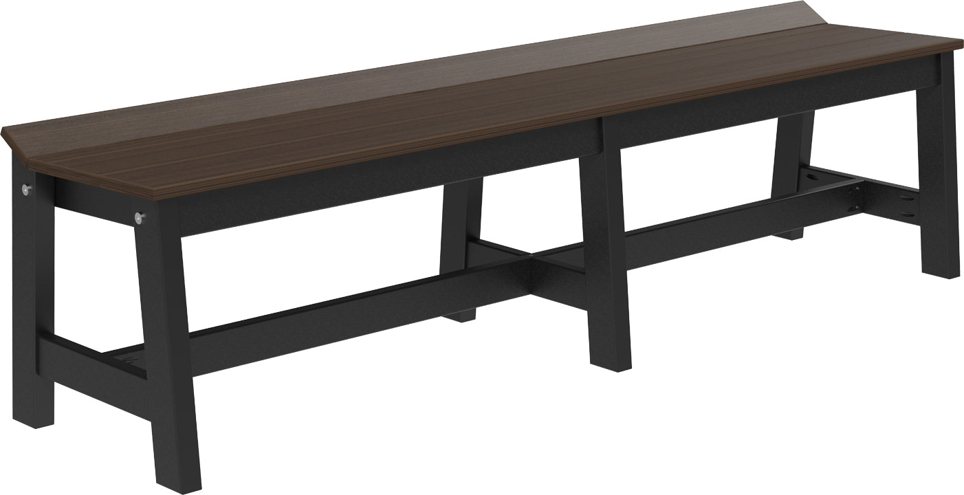LuxCraft – Café Dining Bench 72″ – Large Outdoor Dining Bench for Patio Tables