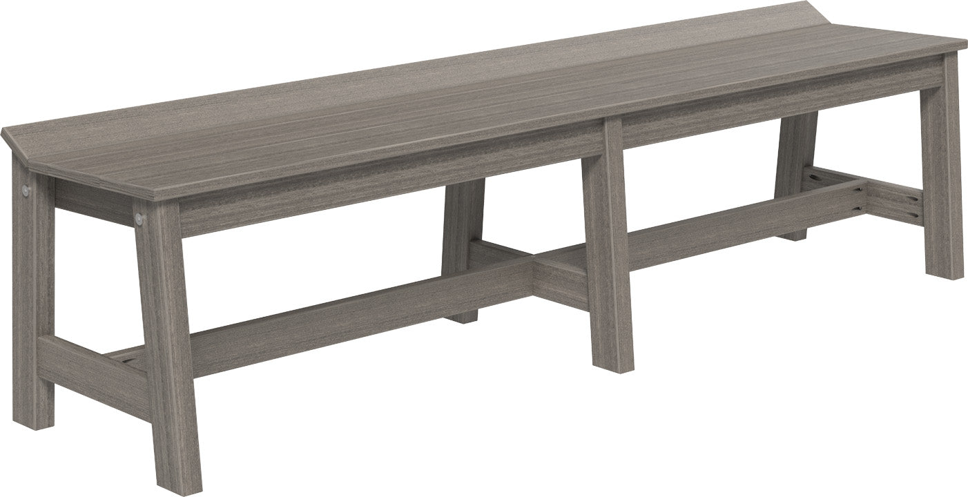 LuxCraft – Café Dining Bench 72″ – Large Outdoor Dining Bench for Patio Tables