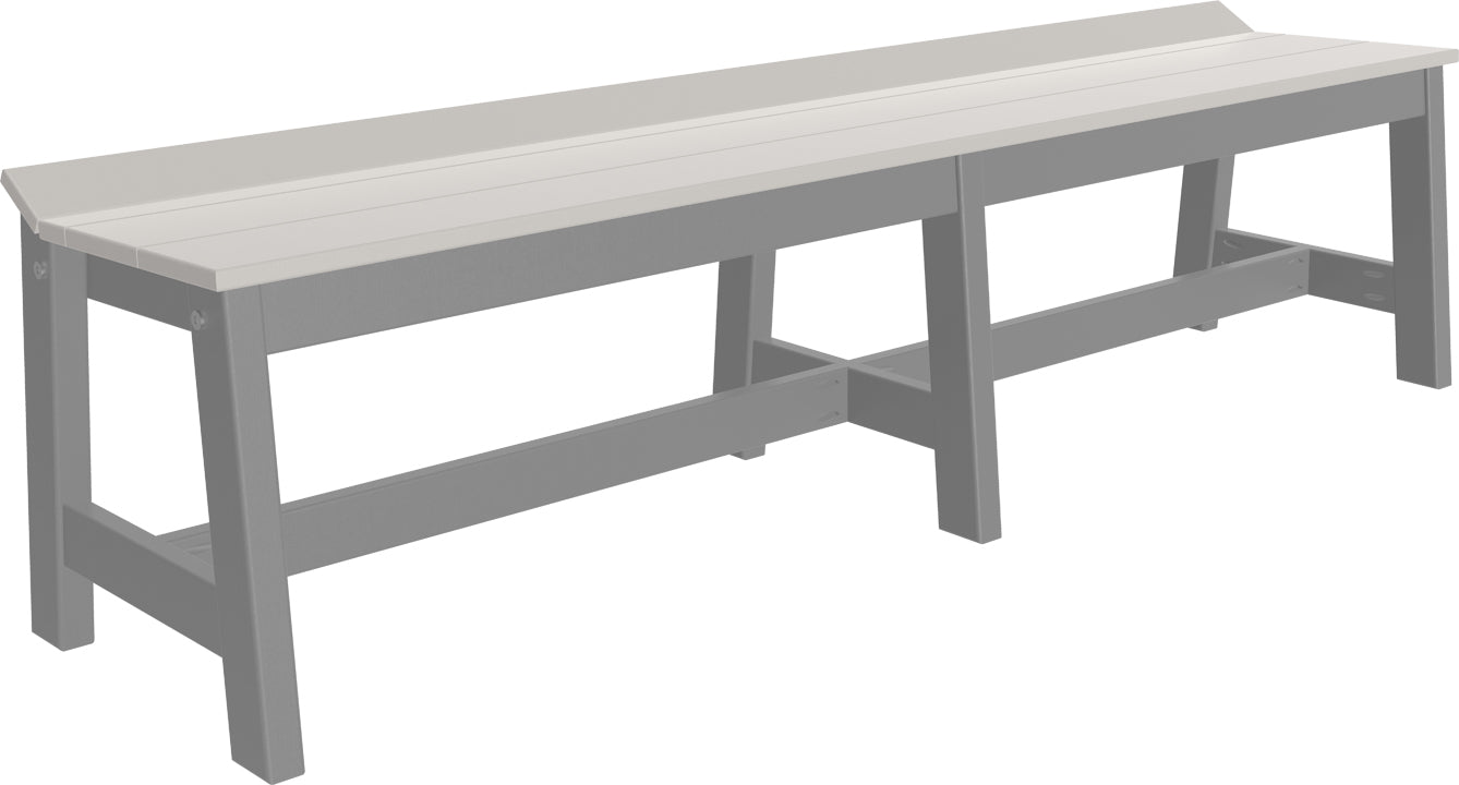 LuxCraft – Café Dining Bench 72″ – Large Outdoor Dining Bench for Patio Tables