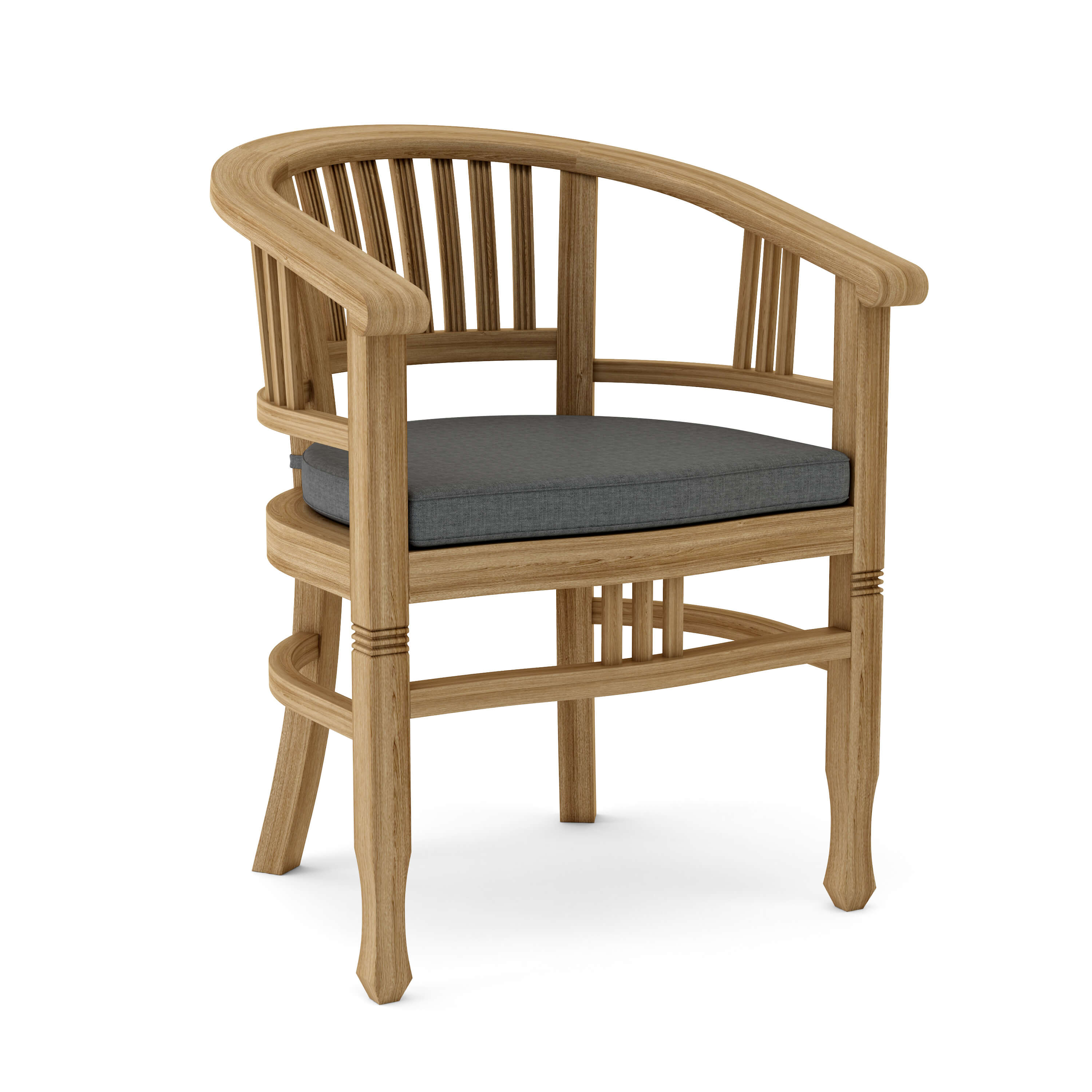 Anderson Teak Captain Dining Armchair – Solid Teak Outdoor Dining Seating