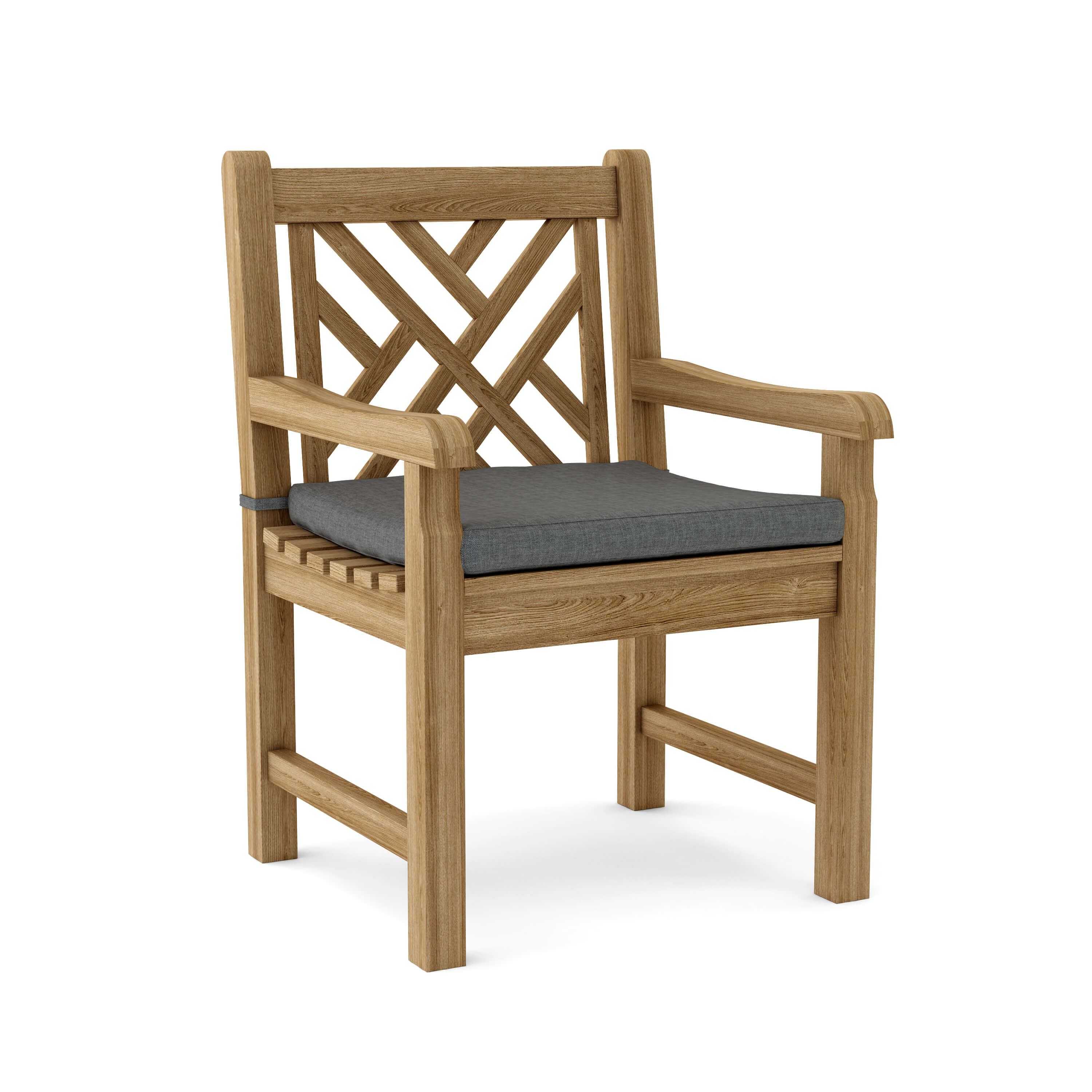 Anderson Teak Vilano Dining Armchair – Solid Teak Outdoor Dining Seating