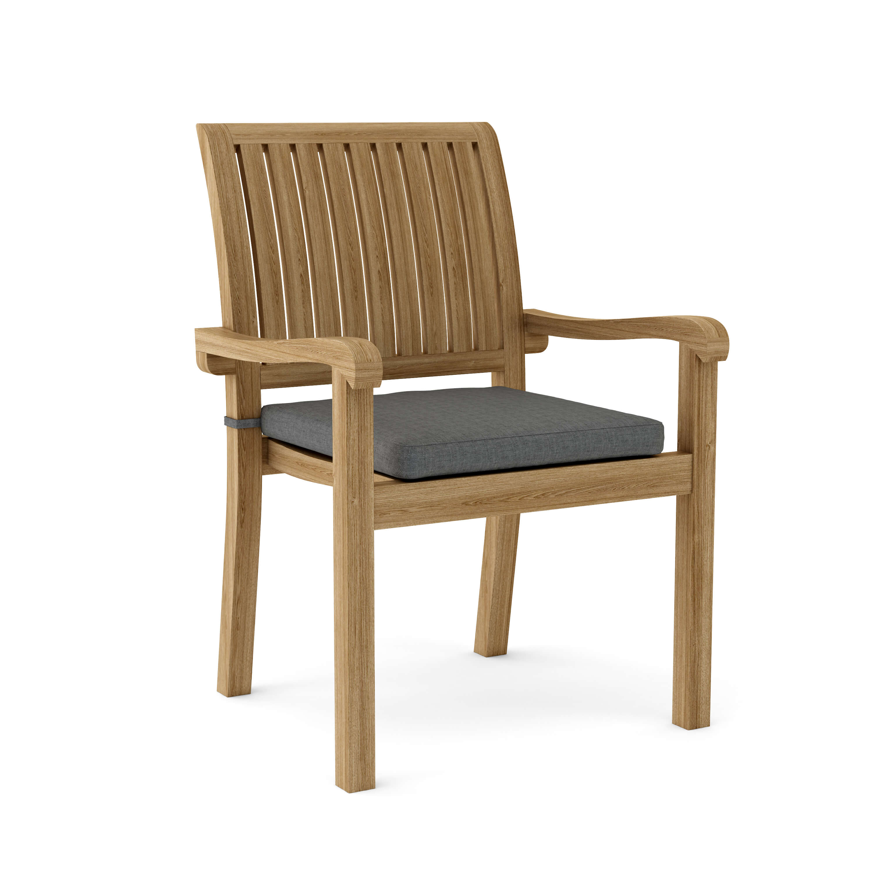 Anderson Teak Aspen Stacking Armchair(4-PCS) – Solid Teak Outdoor Seating