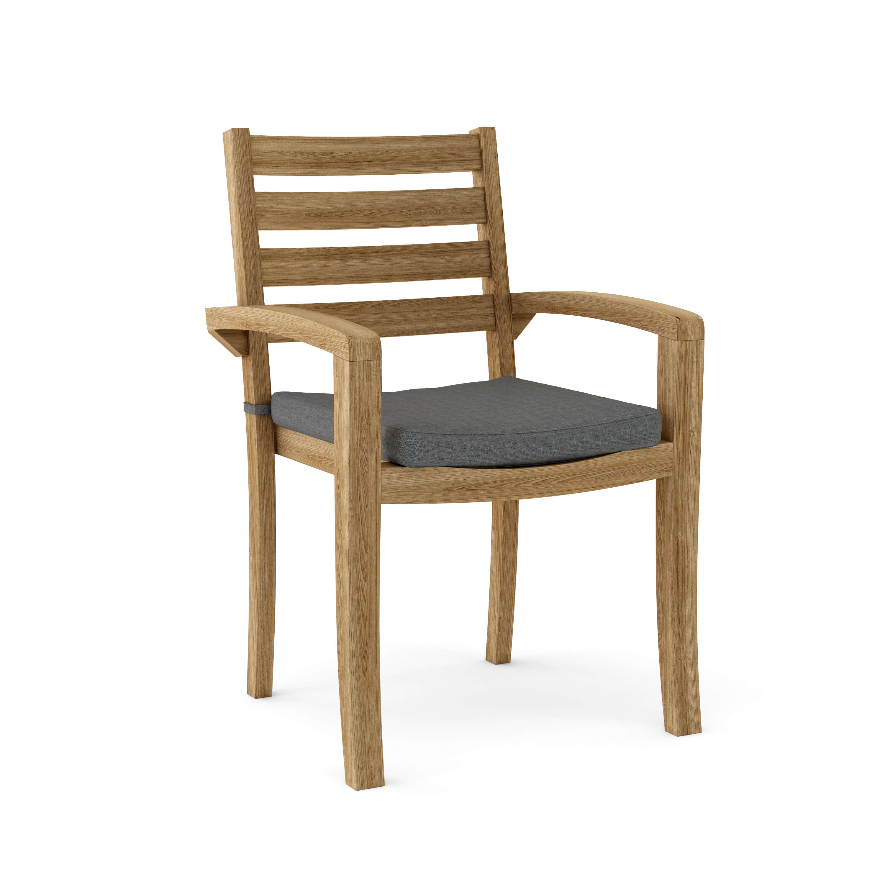 Anderson Teak Catalina Stacking Armchair (4-PCS) – Solid Teak Outdoor Seating