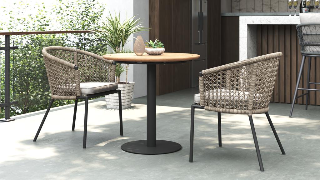 Colline Round Bistro Table - Ambiance Image~~