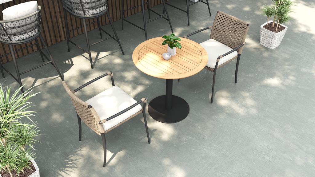 Colline Round Bistro Table - Ambiance Image~~