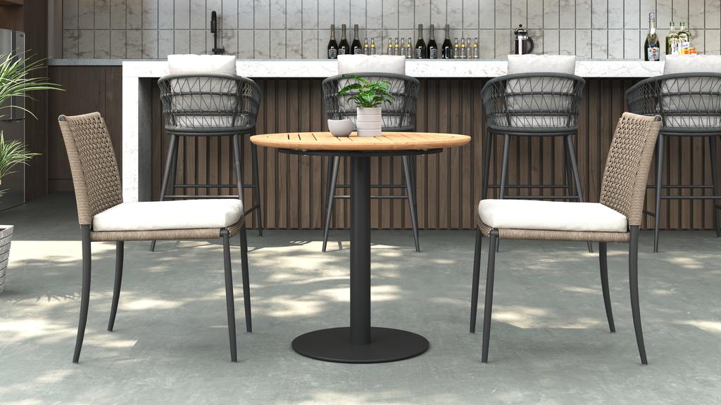 Colline Round Bistro Table - Ambiance Image~~