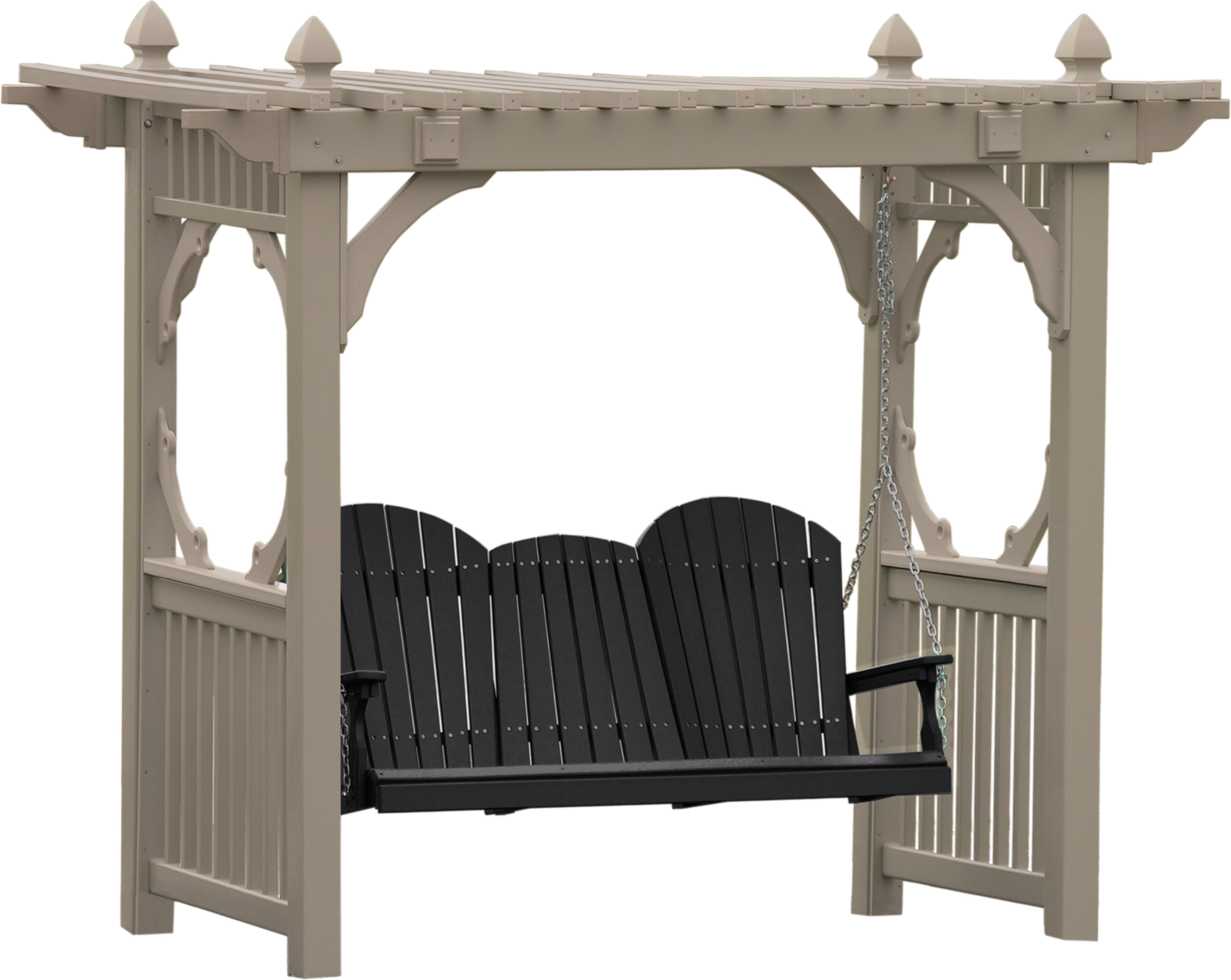 LuxCraft – Classic Vinyl Swing Stand – Heavy-Duty Outdoor Swing Frame for Patio