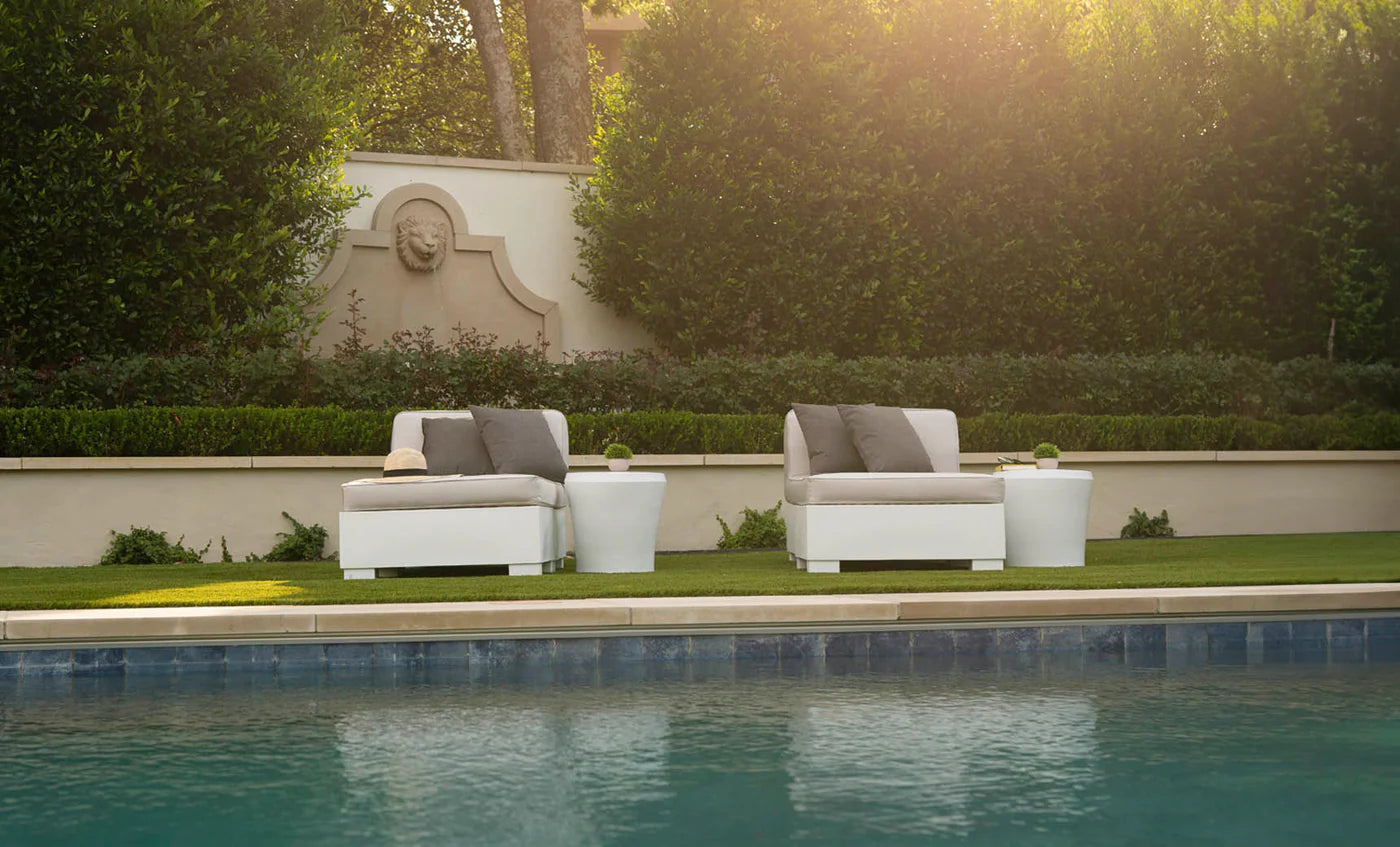 Signature Sectional 2 Piece Sun Chair Luxury In-Pool Modular Lounge Seating