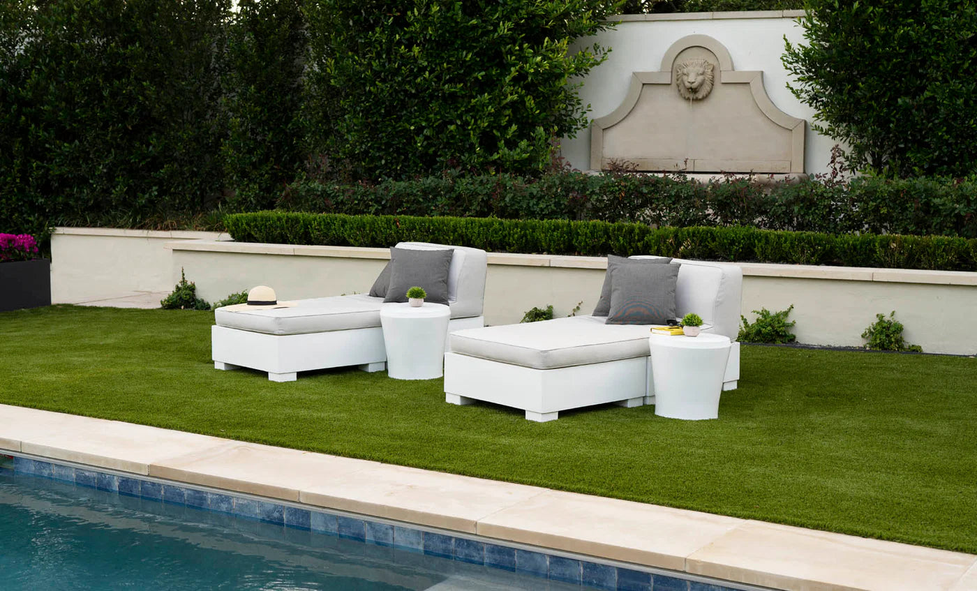Signature Sectional 2 Piece Sun Chair Luxury In-Pool Modular Lounge Seating