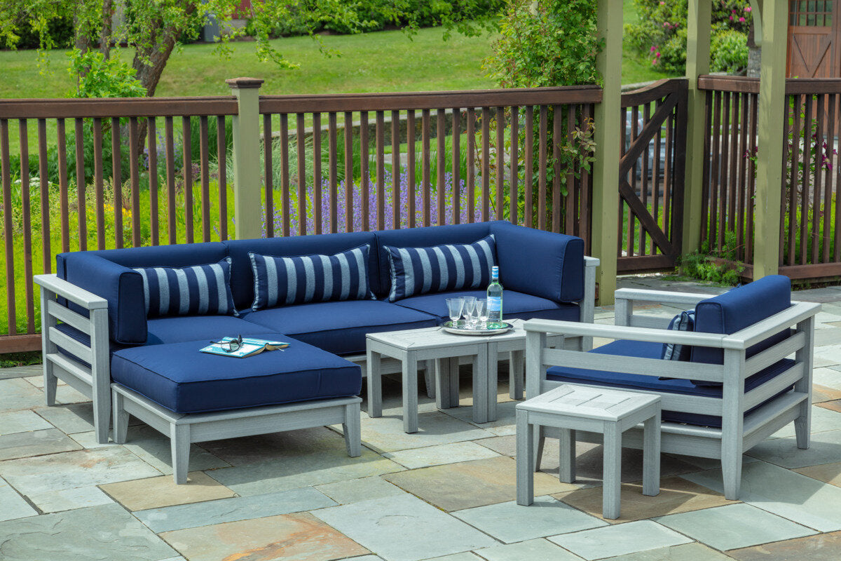 Seaside Cambridge Sectional Armless – Outdoor Patio Modular Seating