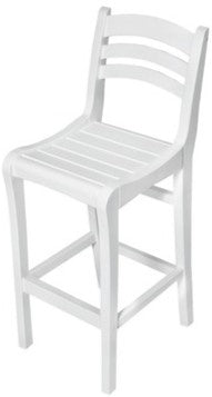 Seaside Charleston Bar Chair – Elegant Outdoor Bar Height Seating