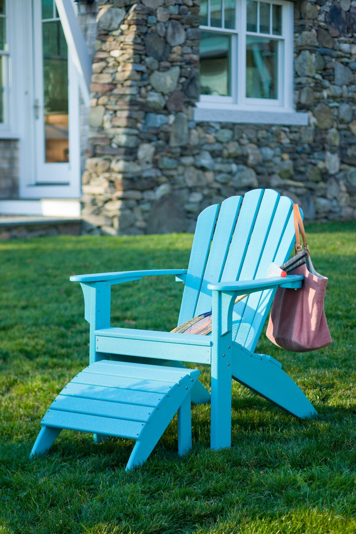 Seaside Coastline Harbor View Adirondack Rocker – Smooth Outdoor Rocking Chair