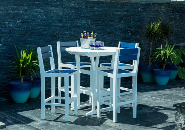 Seaside Coastline Cafe Bar Chair – Modern Outdoor Bar Height Seating