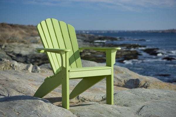 Seaside Coastline Harbor View Adirondack Rocker – Smooth Outdoor Rocking Chair