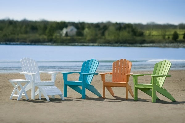 Seaside Coastline Harbor View Adirondack Rocker – Smooth Outdoor Rocking Chair