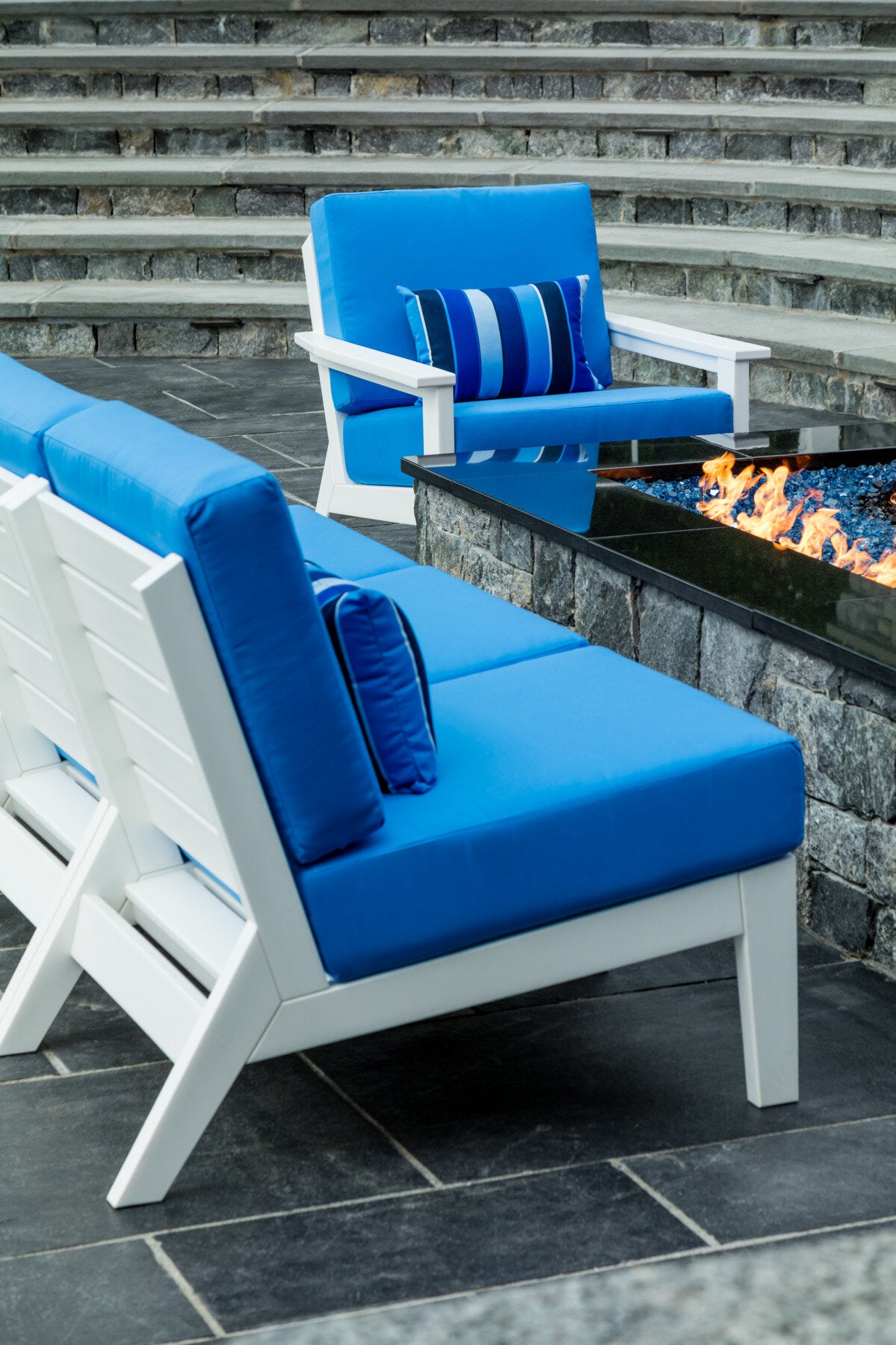 Seaside DEX Armless Lounge Chair – Outdoor Patio Modular Seating